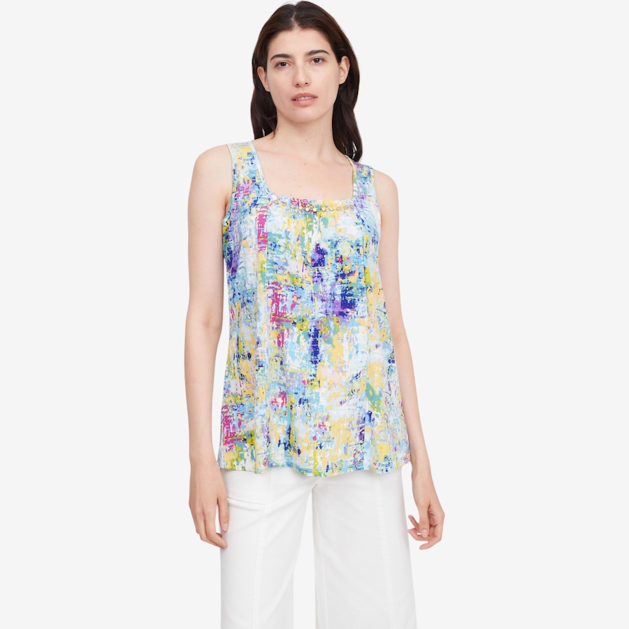 Image 119782_BLMU.jpg, Product 119-782 / Price $59.99, Nina Leonard Sleeveless Float Top from Nina Leonard on TSC.ca's Fashion department