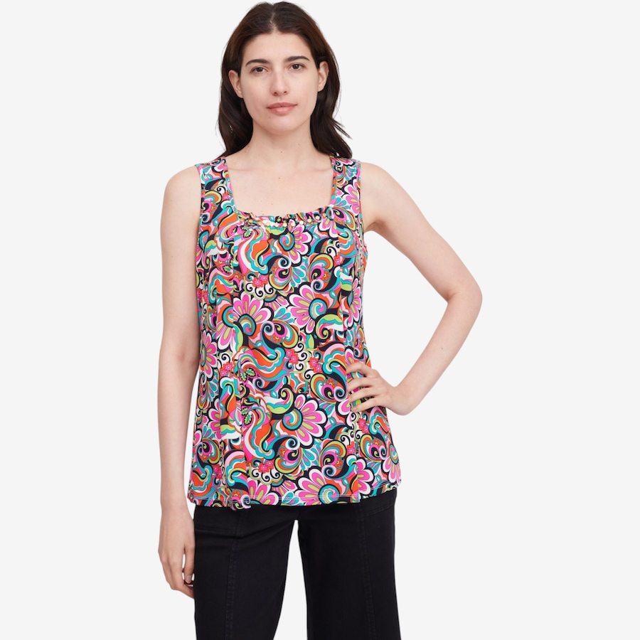 Image 119782_HPMI.jpg, Product 119-782 / Price $59.99, Nina Leonard Sleeveless Float Top from Nina Leonard on TSC.ca's Fashion department