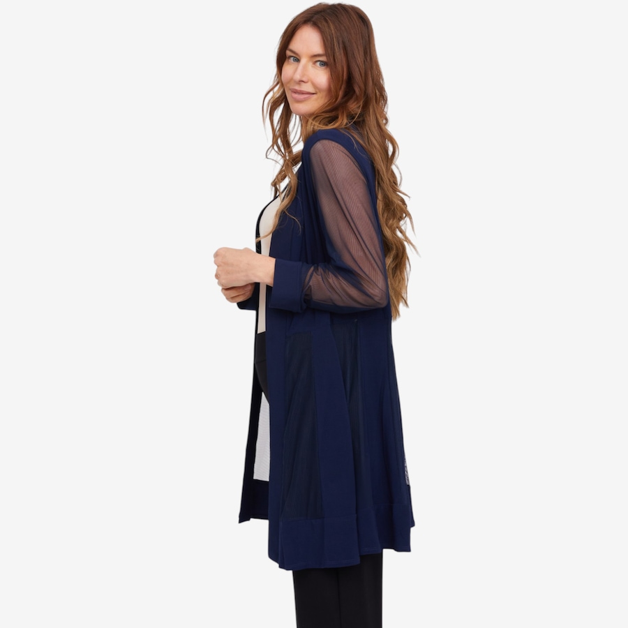 Image 119785_ALTMORE1.jpg, Product 119-785 / Price $34.88, Nina Leonard Long Sleeve Powermesh Open Front Cardigan from Nina Leonard on TSC.ca's Fashion department