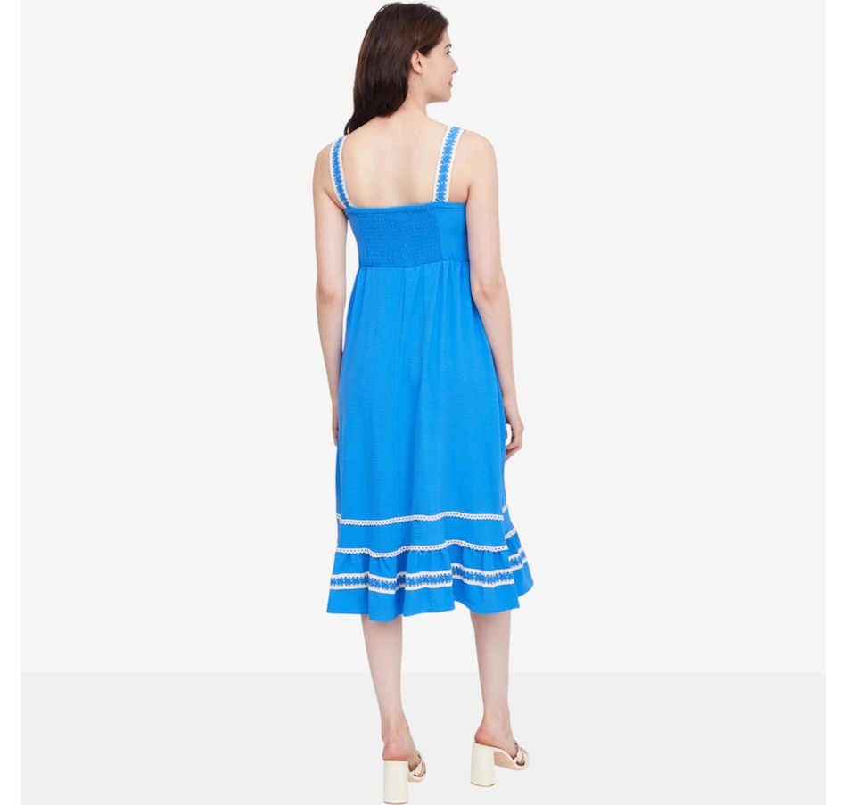 Image 119787_ALTMORE3.jpg, Product 119-787 / Price $49.99, Nina Leonard Textured Wave Midi Length Fit and Flare Dress from Nina Leonard on TSC.ca's Fashion department