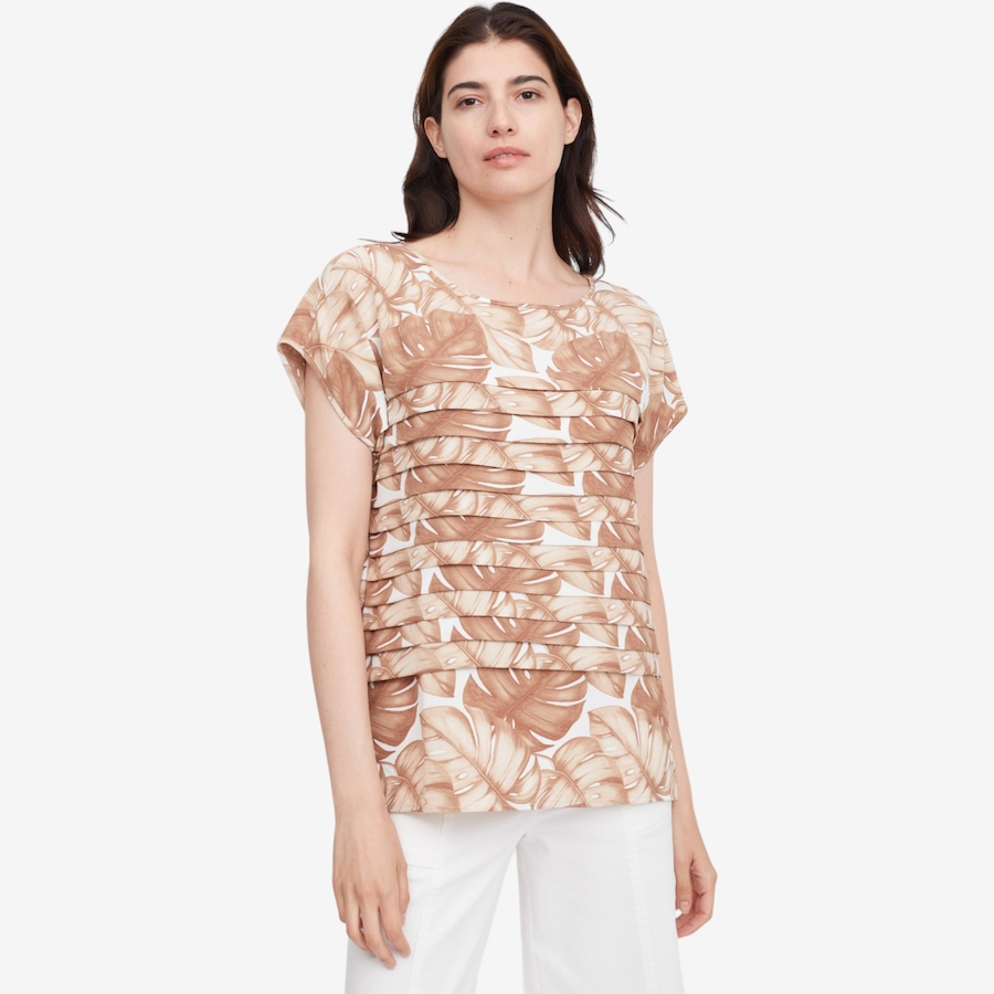 Image 119791_TAMU.jpg, Product 119-791 / Price $59.99, Nina Leonard Textured Wave Top from Nina Leonard on TSC.ca's Fashion department