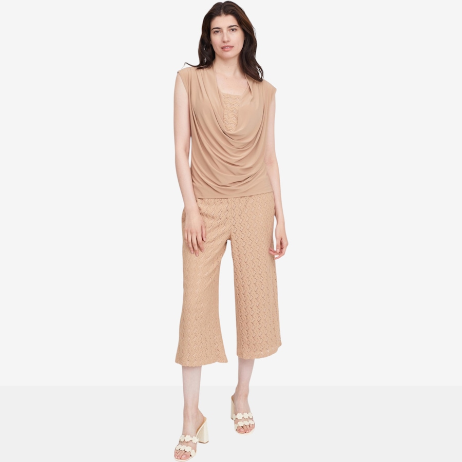 Image 119794_ALTMORE4.jpg, Product 119-794 / Price $39.99, Nina Leonard Cropped Culotte Novelty Lace Pant from Nina Leonard on TSC.ca's Fashion department