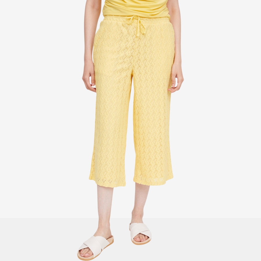 Image 119794_LMNDR.jpg, Product 119-794 / Price $39.99, Nina Leonard Cropped Culotte Novelty Lace Pant from Nina Leonard on TSC.ca's Fashion department