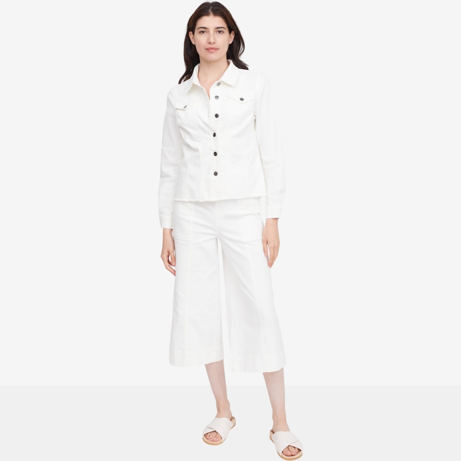 Image 119796_ALTMORE5.jpg, Product 119-796 / Price $69.99, Nina Leonard Stretch Denim Jacket with Fray Hem from Nina Leonard on TSC.ca's Fashion department