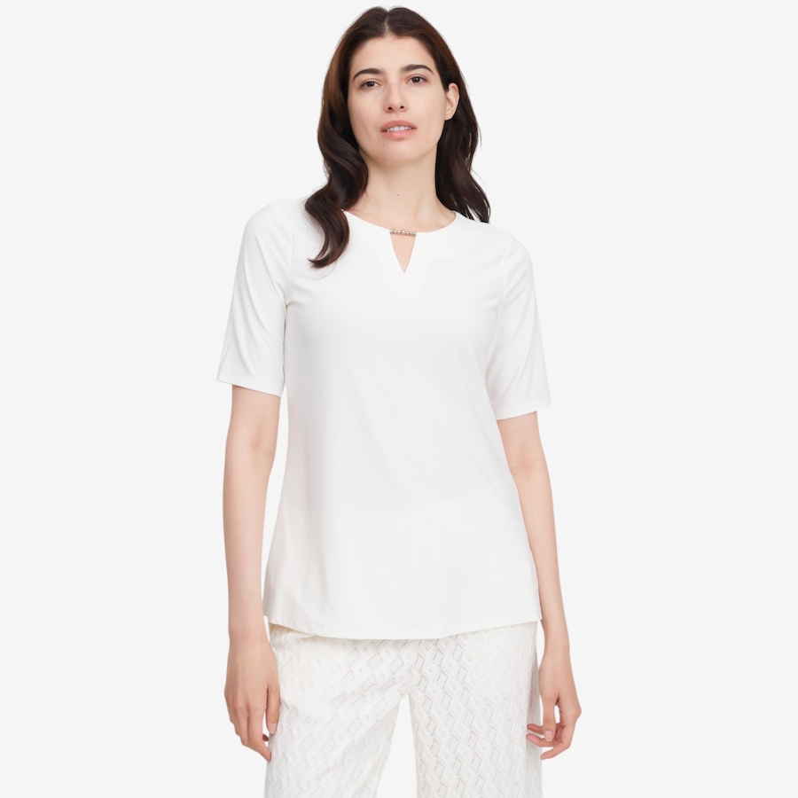 Image 119798_IVR.jpg, Product 119-798 / Price $54.99, Nina Leonard Elbow Sleeve Top from Nina Leonard on TSC.ca's Fashion department