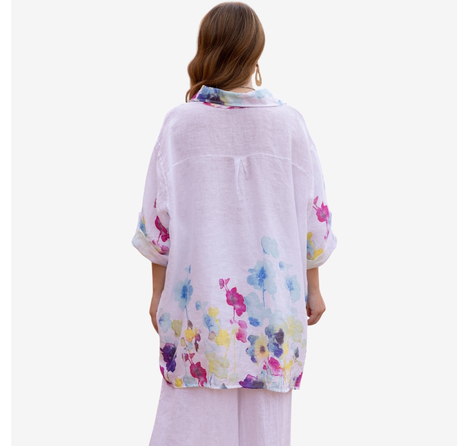 Image 119803_ALTMORE1.jpg, Product 119-803 / Price $119.99, Orange Fashion Village Seraphina's Watercolour Flower Button Top from Orange Fashion Village on TSC.ca's Fashion department