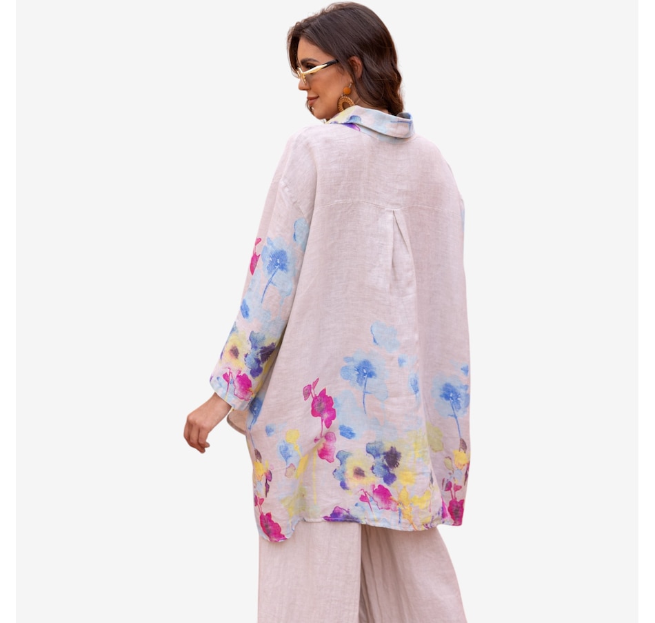 Image 119803_ALTMORE3.jpg, Product 119-803 / Price $119.99, Orange Fashion Village Seraphina's Watercolour Flower Button Top from Orange Fashion Village on TSC.ca's Fashion department
