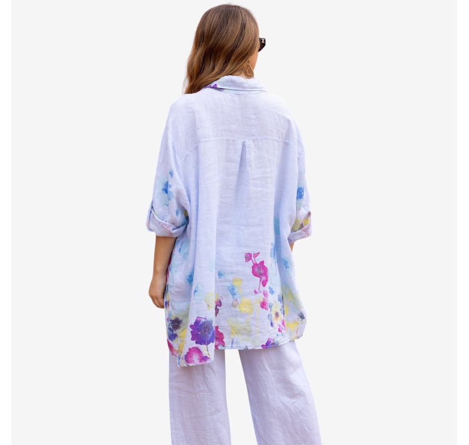 Image 119803_ALTMORE4.jpg, Product 119-803 / Price $119.99, Orange Fashion Village Seraphina's Watercolour Flower Button Top from Orange Fashion Village on TSC.ca's Fashion department