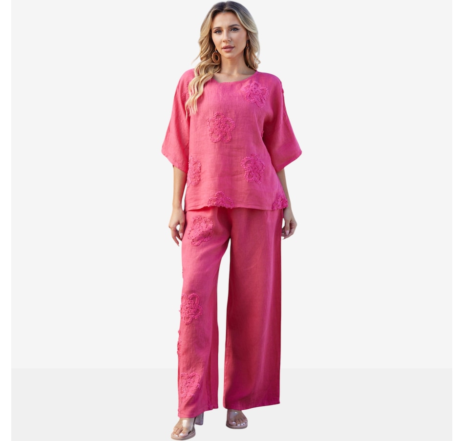 Image 119804_RAS.jpg, Product 119-804 / Price $84.99, Orange Fashion Village Lila's Bloom Stitch Top from Orange Fashion Village on TSC.ca's Fashion department