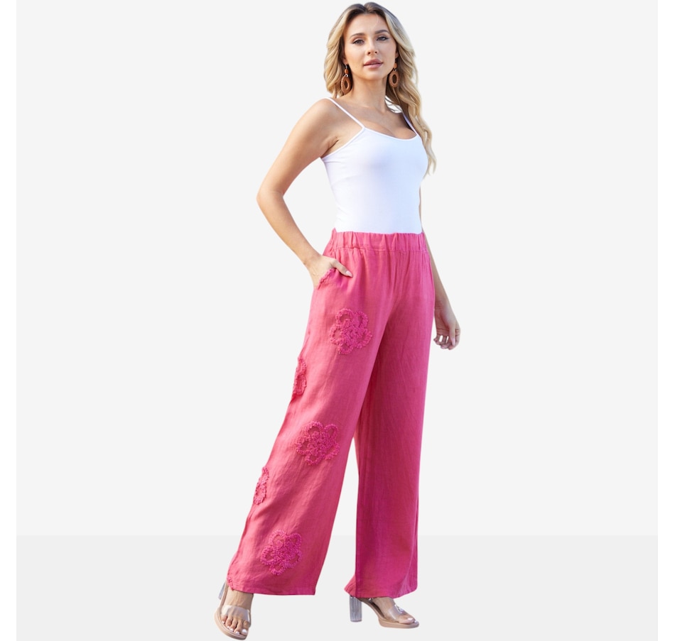 Image 119805_RAS.jpg, Product 119-805 / Price $94.99, Orange Fashion Village Lila's Bloom Stitch Pant from Orange Fashion Village on TSC.ca's Fashion department
