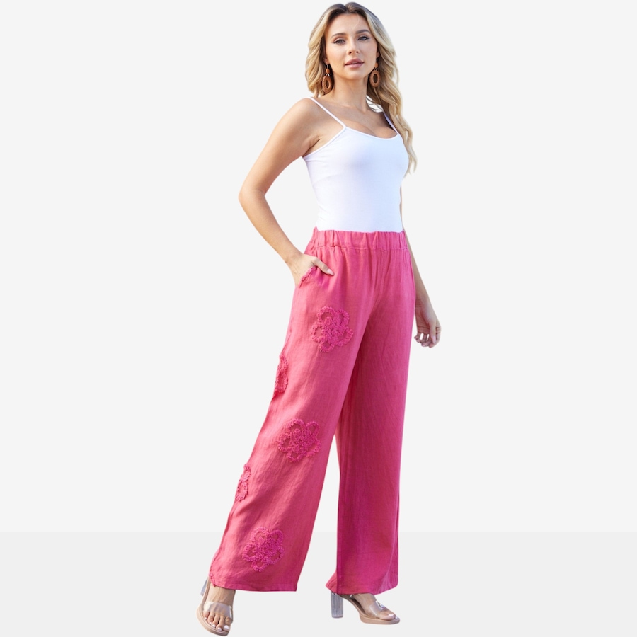 Image 119805_RAS.jpg, Product 119-805 / Price $99.99, Orange Fashion Village Lila's Bloom Stitch Pant from Orange Fashion Village on TSC.ca's Fashion department