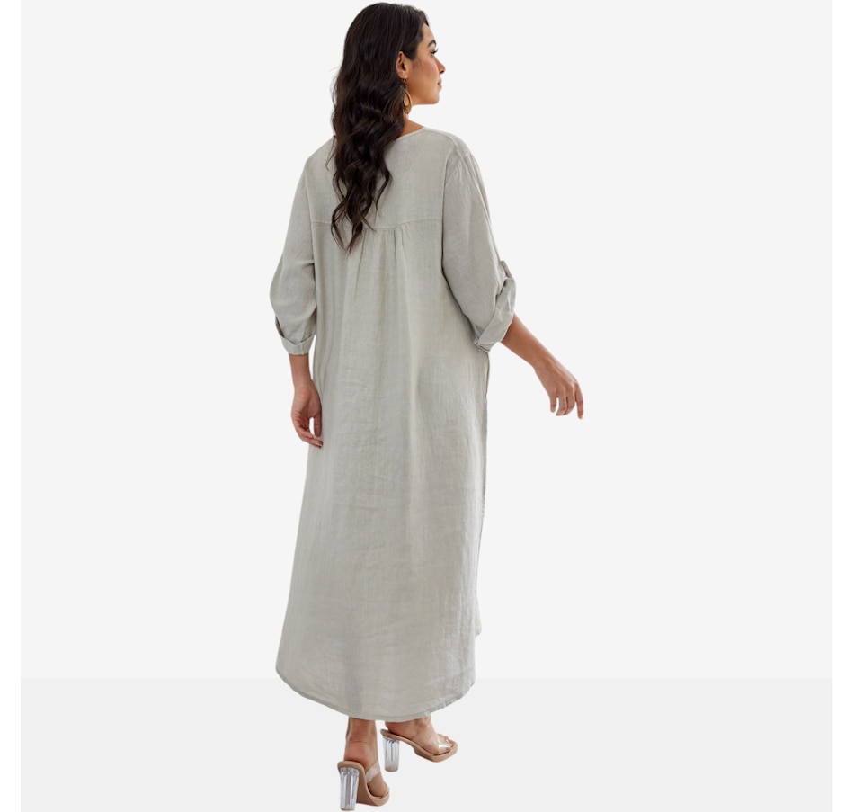 Image 119806_ALTMORE1.jpg, Product 119-806 / Price $159.99, Orange Fashion Village Daphne's Stitched Coconut Button Dress from Orange Fashion Village on TSC.ca's Fashion department