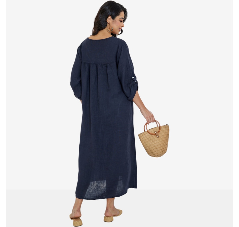 Image 119806_ALTMORE2.jpg, Product 119-806 / Price $159.99, Orange Fashion Village Daphne's Stitched Coconut Button Dress from Orange Fashion Village on TSC.ca's Fashion department