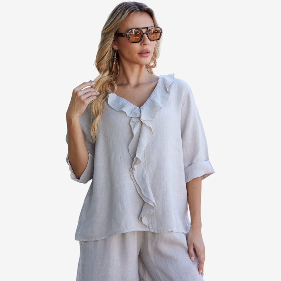 Image 119807_BGE.jpg, Product 119-807 / Price $99.99, Orange Fashion Village Juliet's Frill Top from Orange Fashion Village on TSC.ca's Fashion department
