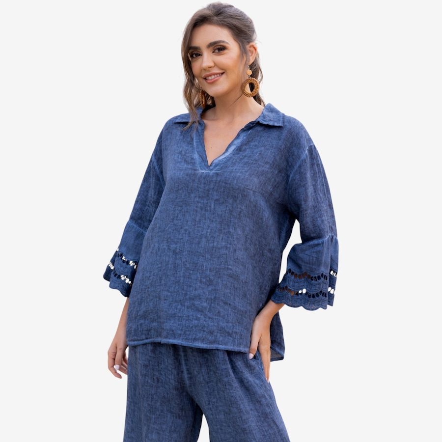 Image 119810_NVY.jpg, Product 119-810 / Price $129.99, Orange Fashion Village Violet's Delicate Top from Orange Fashion Village on TSC.ca's Fashion department