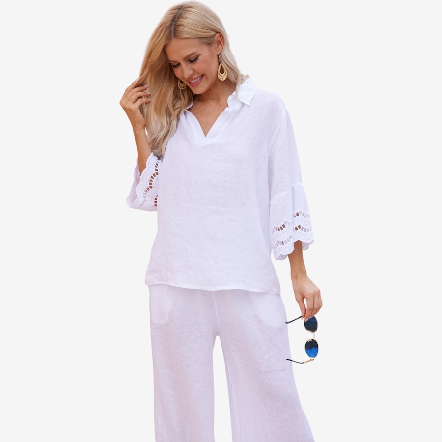 Image 119810_WHT.jpg, Product 119-810 / Price $129.99, Orange Fashion Village Violet's Delicate Top from Orange Fashion Village on TSC.ca's Fashion department
