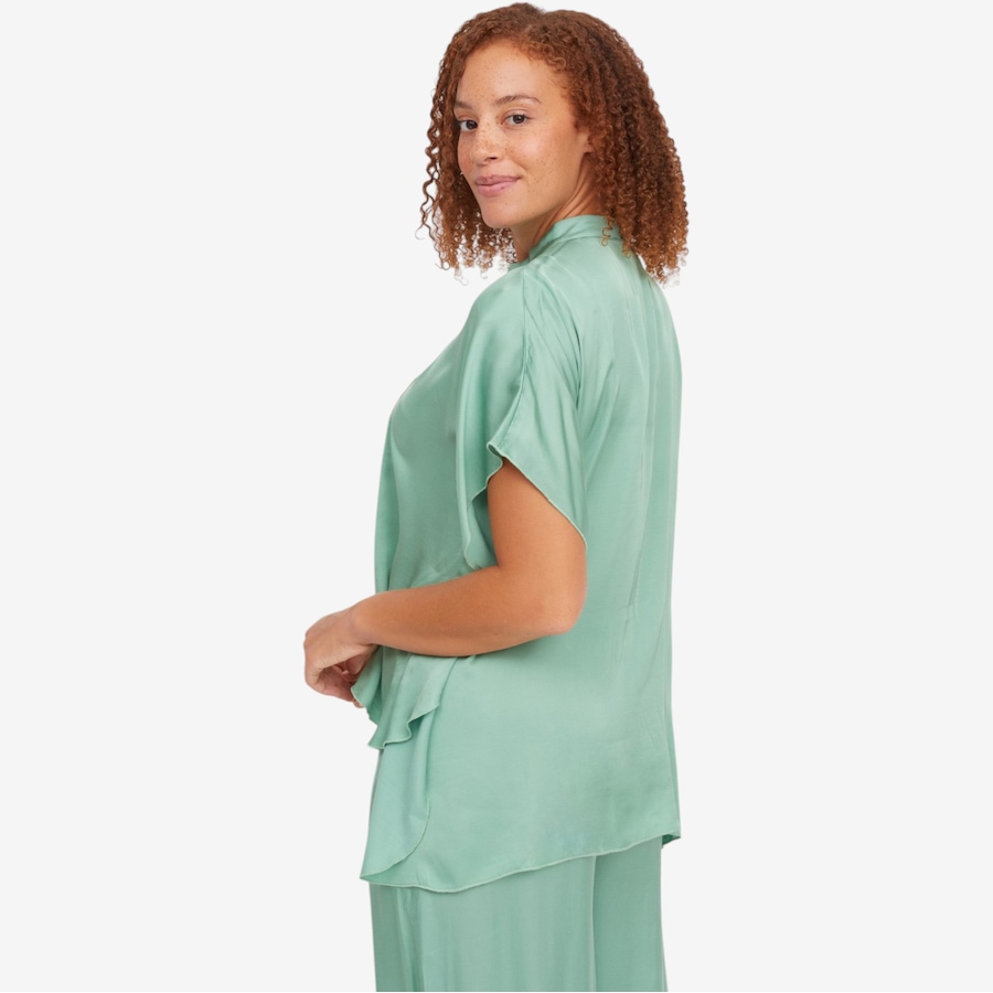 Image 119856_ALTMORE3.jpg, Product 119-856 / Price $69.88, Aggel Satin Tunic Blouse with Knitted Details from Aggel on TSC.ca's Fashion department