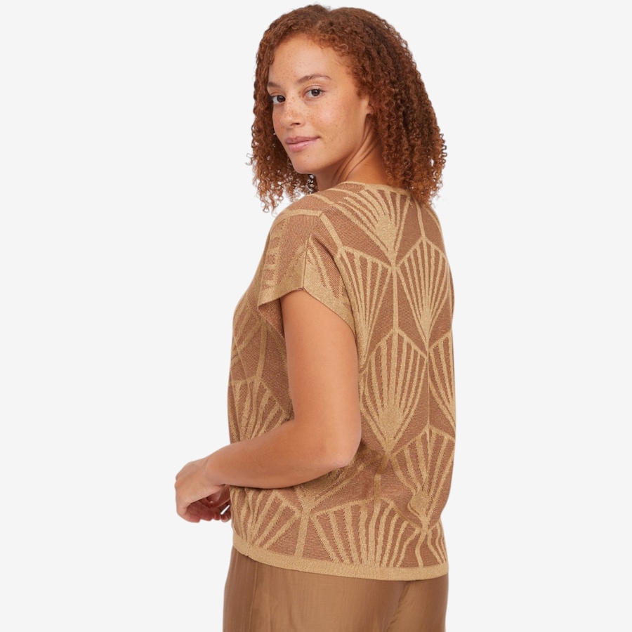 Image 119859_ALTMORE2.jpg, Product 119-859 / Price $109.99, Aggel Lurex-Lyocell Short Sleeved Blouse from Aggel on TSC.ca's Fashion department