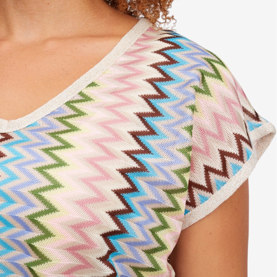 Image 119862_ALTMORE1.jpg, Product 119-862 / Price $94.99, Aggel Zig Zag Blouse with Knitted Details from Aggel on TSC.ca's Fashion department