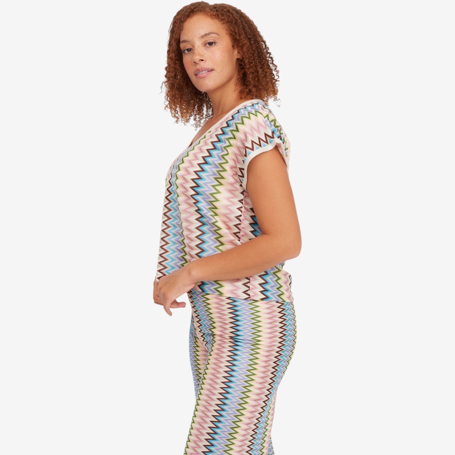 Image 119862_ALTMORE2.jpg, Product 119-862 / Price $94.99, Aggel Zig Zag Blouse with Knitted Details from Aggel on TSC.ca's Fashion department