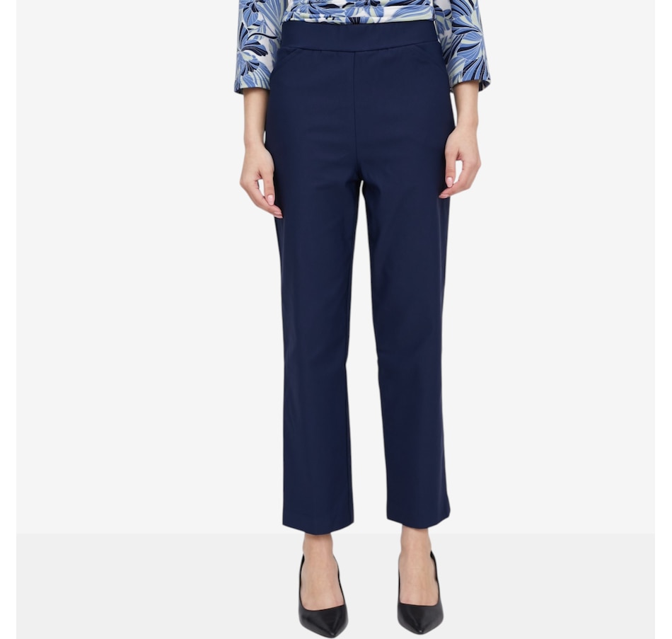 Image 119875_NVY.jpg, Product 119-875 / Price $49.99, Kim & Co. Soft Millennium Harper Slim Leg Ankle Length Pant from Kim & Co. on TSC.ca's Fashion department