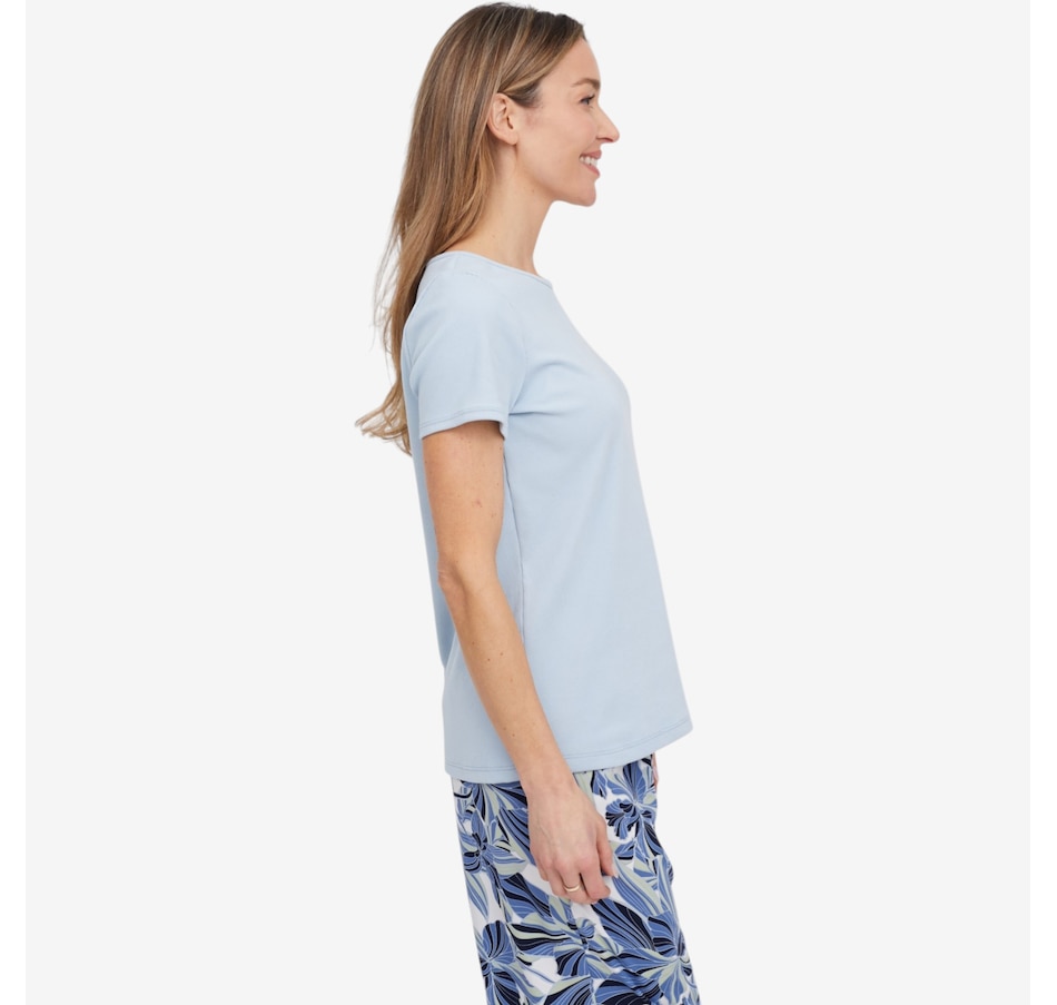 Image 119878_ALTMORE1.jpg, Product 119-878 / Price $39.99, Kim & Co. Soft Rib Knit Short Sleeve Top from Kim & Co. on TSC.ca's Fashion department