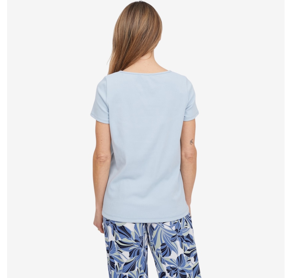 Image 119878_ALTMORE3.jpg, Product 119-878 / Price $39.99, Kim & Co. Soft Rib Knit Short Sleeve Top from Kim & Co. on TSC.ca's Fashion department