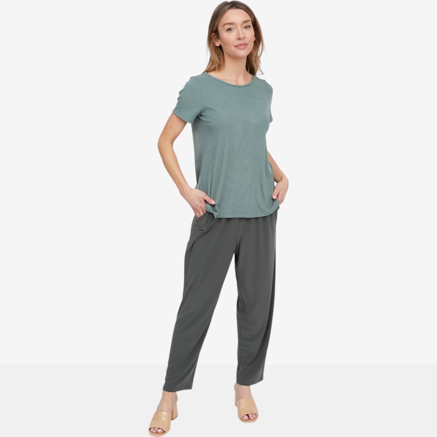 Image 119878_ALTMORE4.jpg, Product 119-878 / Price $24.33, Kim & Co. Soft Rib Knit Short Sleeve Top from Kim & Co. on TSC.ca's Fashion department