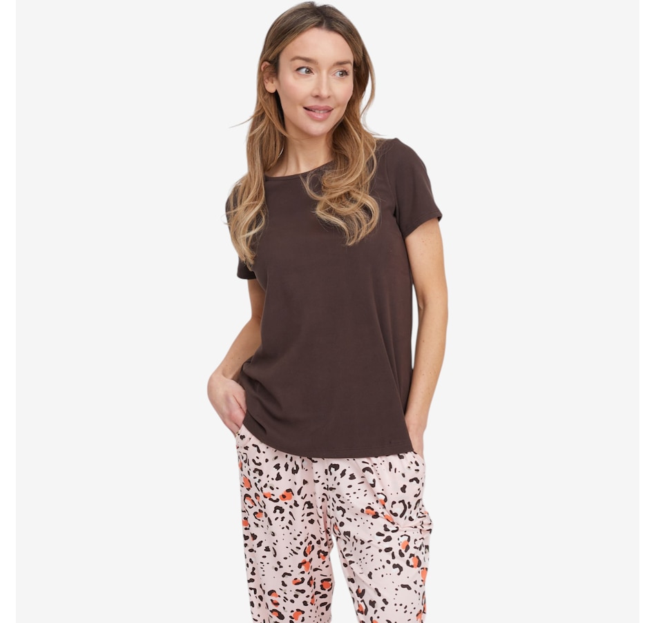 Image 119878_CHBRN.jpg, Product 119-878 / Price $39.99, Kim & Co. Soft Rib Knit Short Sleeve Top from Kim & Co. on TSC.ca's Fashion department