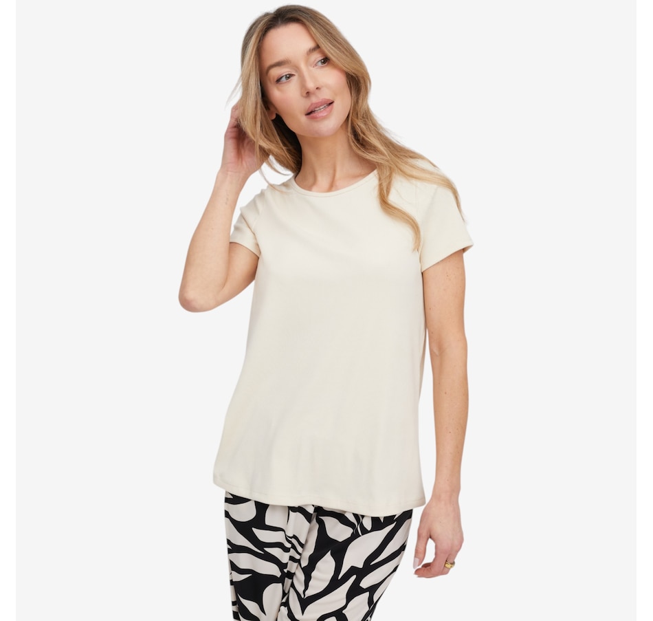 Image 119878_VAN.jpg, Product 119-878 / Price $39.99, Kim & Co. Soft Rib Knit Short Sleeve Top from Kim & Co. on TSC.ca's Fashion department