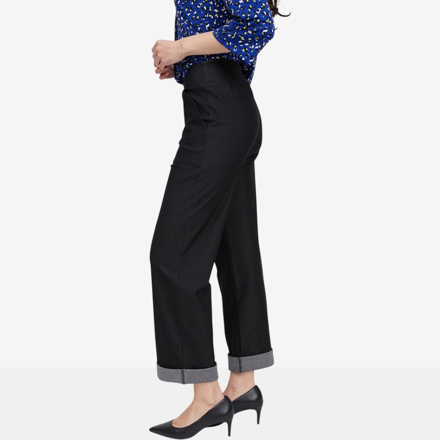 Image 119879_ALTMORE1.jpg, Product 119-879 / Price $44.88, Kim & Co. Deluxe Denim Knit Ankle Length Cuffed Pant from Kim & Co. on TSC.ca's Fashion department