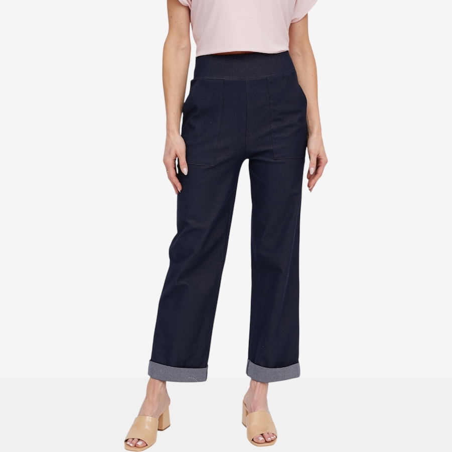 Image 119879_MID.jpg, Product 119-879 / Price $44.88, Kim & Co. Deluxe Denim Knit Ankle Length Cuffed Pant from Kim & Co. on TSC.ca's Fashion department