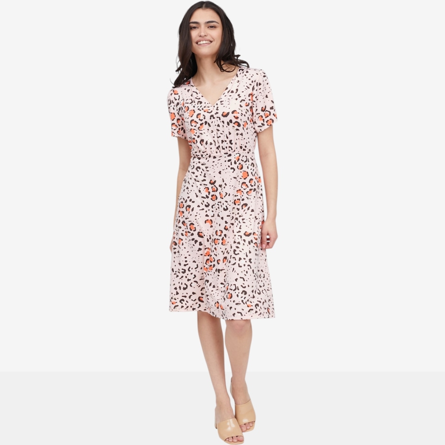Image 119880_REM.jpg, Product 119-880 / Price $44.88, Kim & Co. Printed Brazil Knit Short Sleeve Dress from Kim & Co. on TSC.ca's Fashion department
