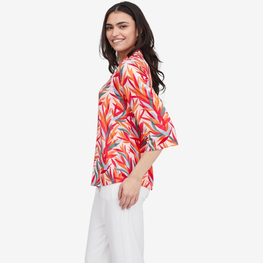 Image 119881_ALTMORE3.jpg, Product 119-881 / Price $39.88, Kim & Co. Printed Brazil Jersey 3/4 Sleeve Shirt from Kim & Co. on TSC.ca's Fashion department