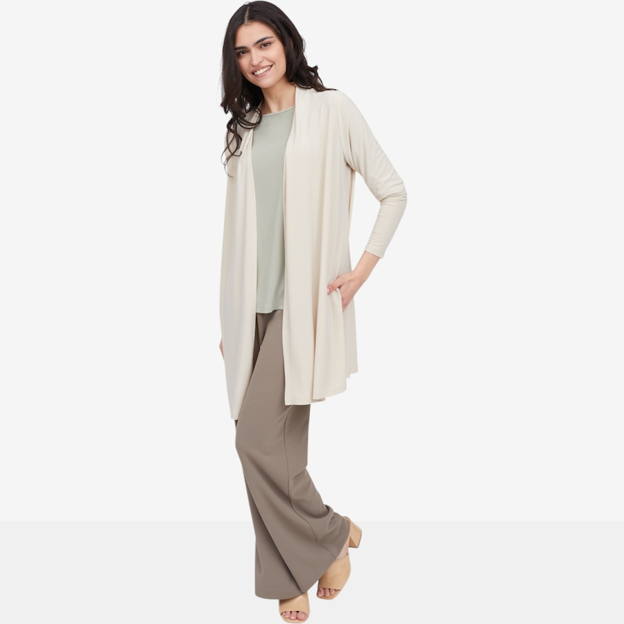 Image 119883_ALTMORE3.jpg, Product 119-883 / Price $29.33, Kim & Co. Deluxe Brazil Knit Long Cardigan with Slits from Kim & Co. on TSC.ca's Fashion department