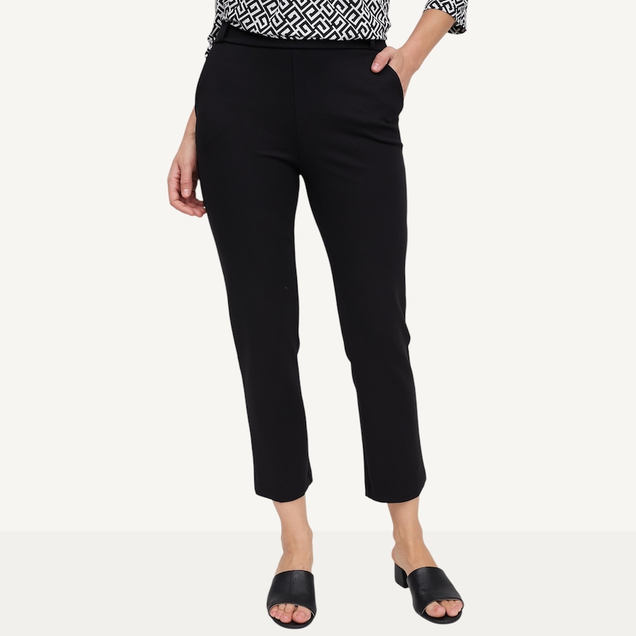 Image 119886_BLK.jpg, Product 119-886 / Price $44.88, Kim & Co. Stretch Ponte Knit Ankle Length Audrey Narrow Leg Pant from Kim & Co. on TSC.ca's Fashion department