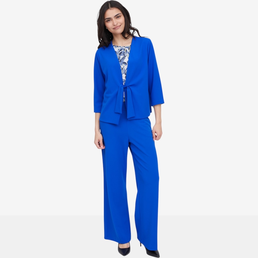 Image 119888_ALTMORE3.jpg, Product 119-888 / Price $29.88, Kim & Co. Ponte Crepe 3/4 Sleeve Tie Front Short Blazer from Kim & Co. on TSC.ca's Fashion department