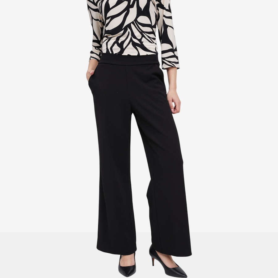 Image 119889_BLK.jpg, Product 119-889 / Price $39.88, Kim & Co. Ponte Crepe Vivienne Wide Leg Pant from Kim & Co. on TSC.ca's Fashion department