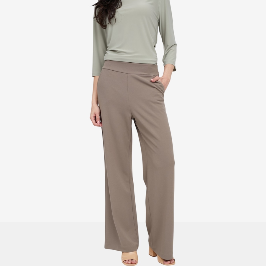 Image 119889_TPE.jpg, Product 119-889 / Price $39.88, Kim & Co. Ponte Crepe Vivienne Wide Leg Pant from Kim & Co. on TSC.ca's Fashion department