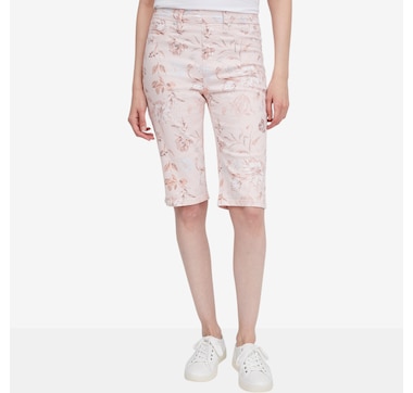 Diane Gilman Printed Pull-On Bermuda Short