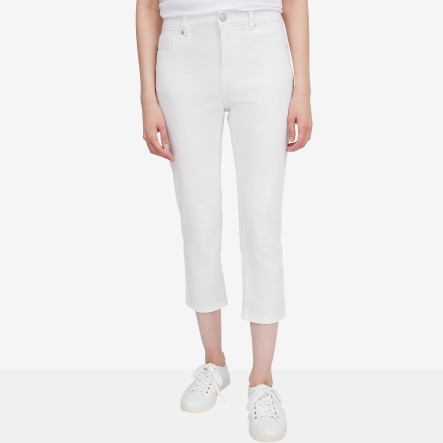 Image 119894_WHT.jpg, Product 119-894 / Price $54.88, Diane Gilman Straight Leg Crop Pant from DG2 by Diane Gilman on TSC.ca's Fashion department