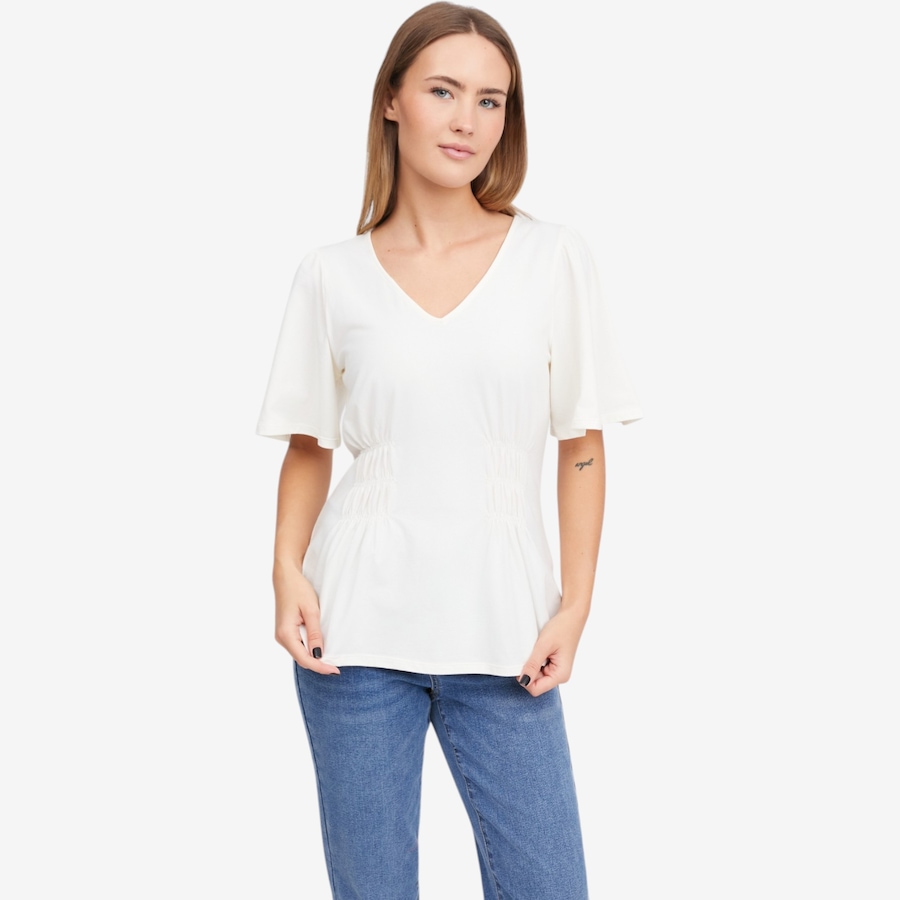 Image 119896_PO.jpg, Product 119-896 / Price $49.88, Diane Gilman Shirred Flutter Sleeve Top from DG2 by Diane Gilman on TSC.ca's Fashion department