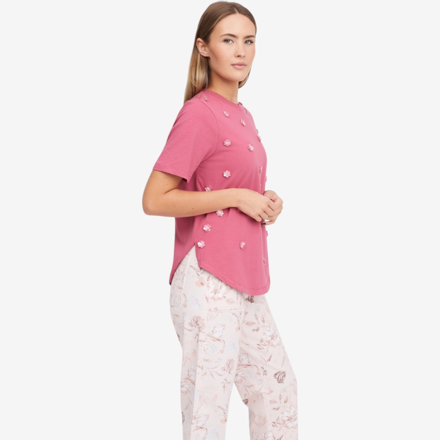 Image 119899_ALTMORE1.jpg, Product 119-899 / Price $44.88, Diane Gilman 3D Floral Embellished Tee from DG2 by Diane Gilman on TSC.ca's Fashion department