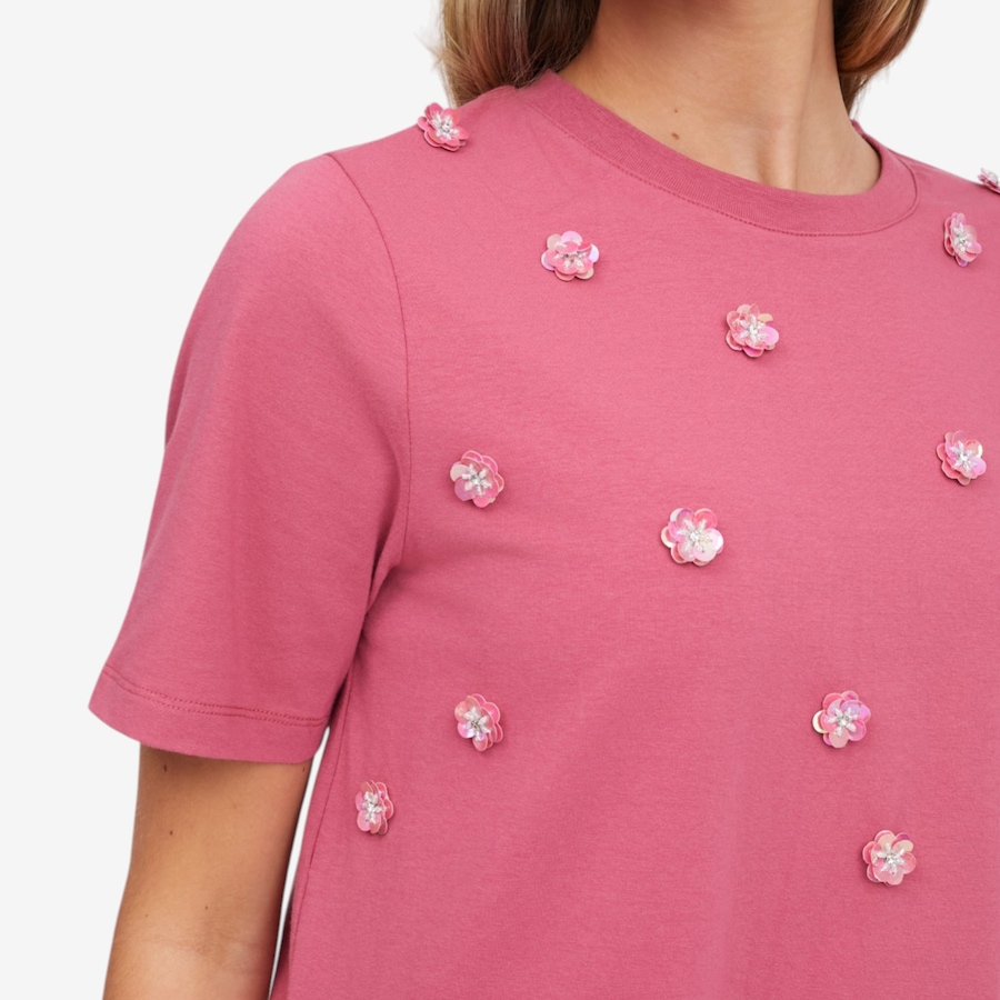 Image 119899_ALTMORE3.jpg, Product 119-899 / Price $44.88, Diane Gilman 3D Floral Embellished Tee from DG2 by Diane Gilman on TSC.ca's Fashion department