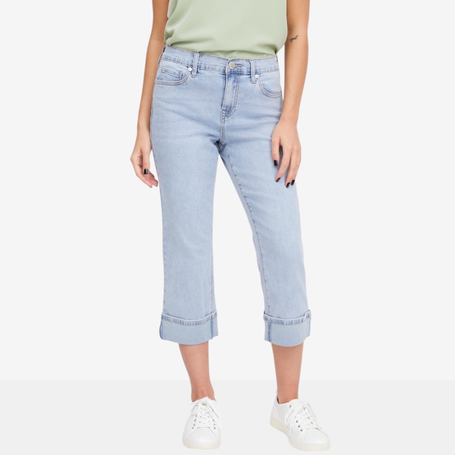 Image 119900_CHA.jpg, Product 119-900 / Price $54.88, Diane Gilman Cuffed Girlfriend Crop Jean from DG2 by Diane Gilman on TSC.ca's Fashion department