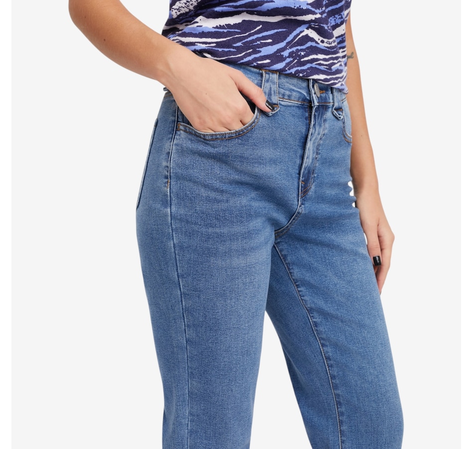 Image 119901_ALTMORE1.jpg, Product 119-901 / Price $114.99, Diane Gilman Western Embellished Fray Bootcut Jean from DG2 by Diane Gilman on TSC.ca's Fashion department