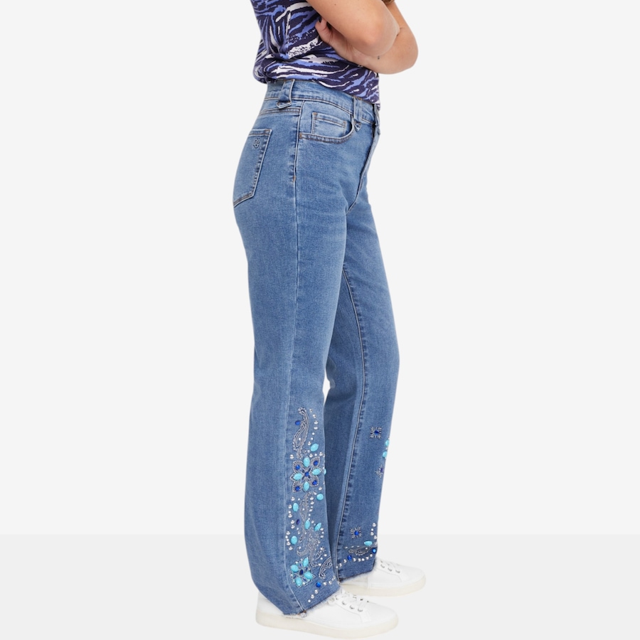 Image 119901_ALTMORE2.jpg, Product 119-901 / Price $64.88, Diane Gilman Western Embellished Fray Bootcut Jean from DG2 by Diane Gilman on TSC.ca's Fashion department