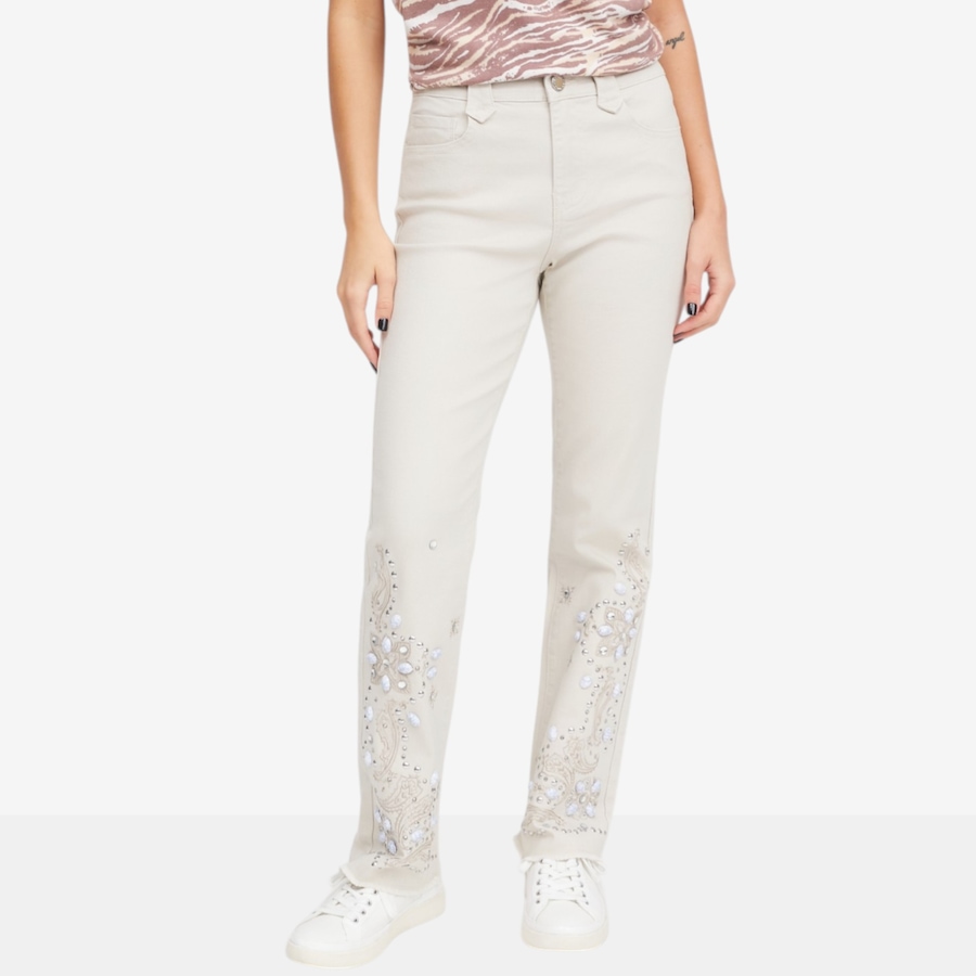 Image 119901_SAN.jpg, Product 119-901 / Price $64.88, Diane Gilman Western Embellished Fray Bootcut Jean from DG2 by Diane Gilman on TSC.ca's Fashion department