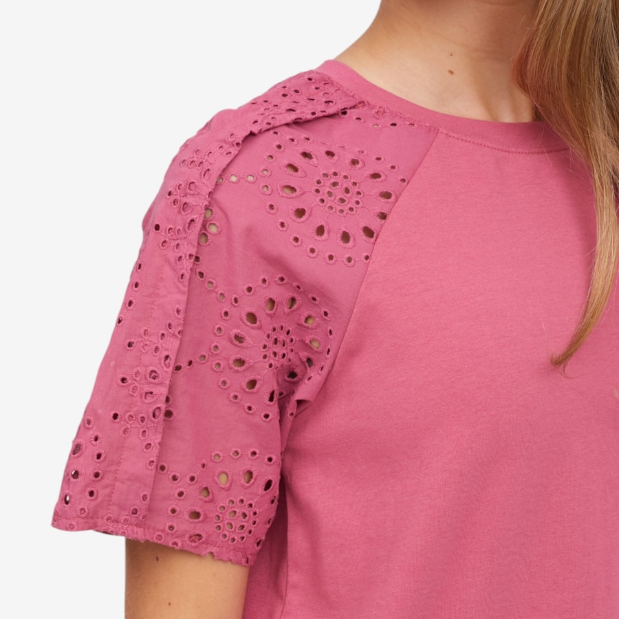 Image 119902_ALTMORE1.jpg, Product 119-902 / Price $54.88, Diane Gilman Eyelet Sleeve Crew Neck Tee from DG2 by Diane Gilman on TSC.ca's Fashion department