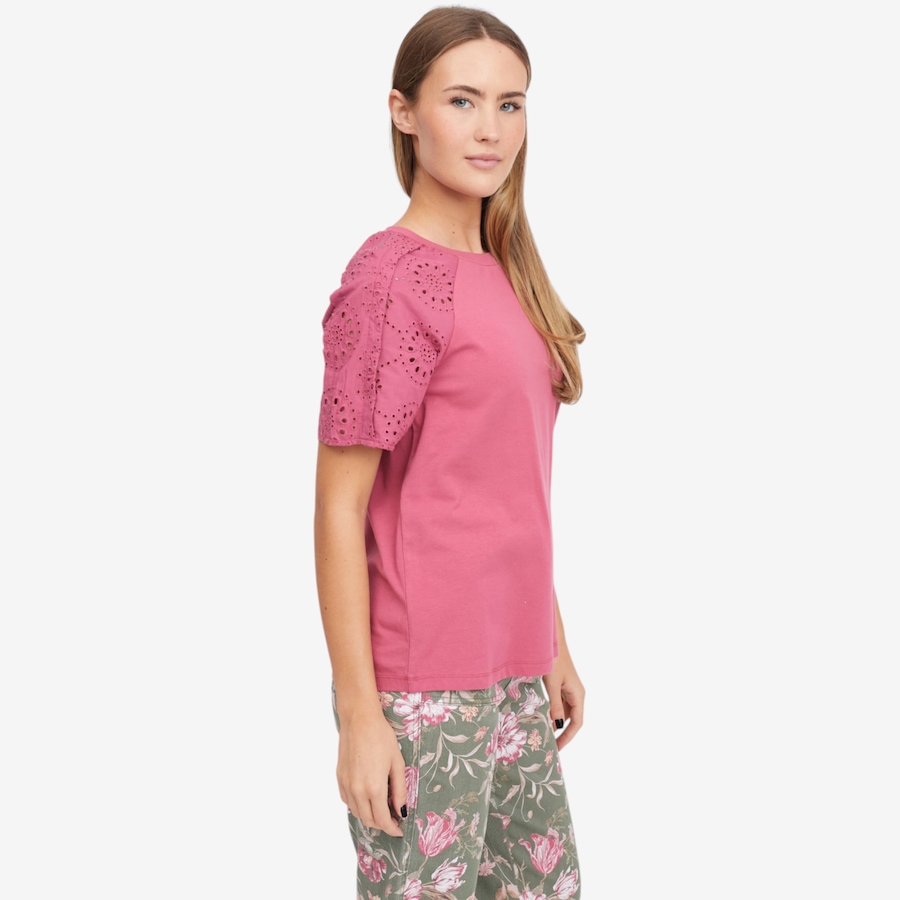 Image 119902_ALTMORE2.jpg, Product 119-902 / Price $54.88, Diane Gilman Eyelet Sleeve Crew Neck Tee from DG2 by Diane Gilman on TSC.ca's Fashion department